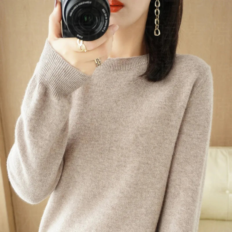 Cashmere Sweater Women's Crew Neck