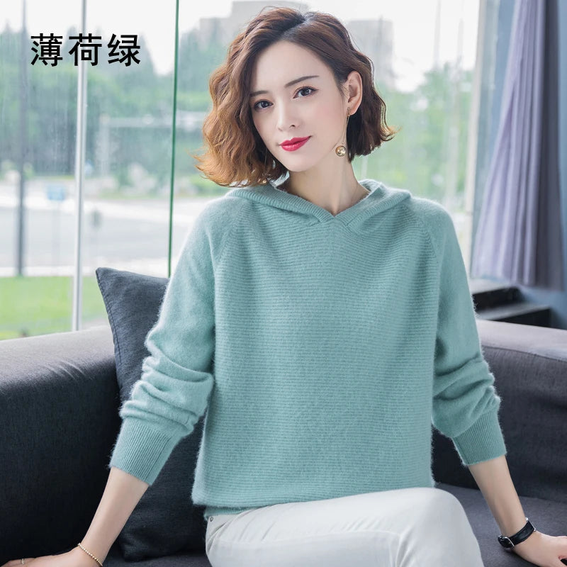 100%Pure Mink Cashmere Ladies Sweater