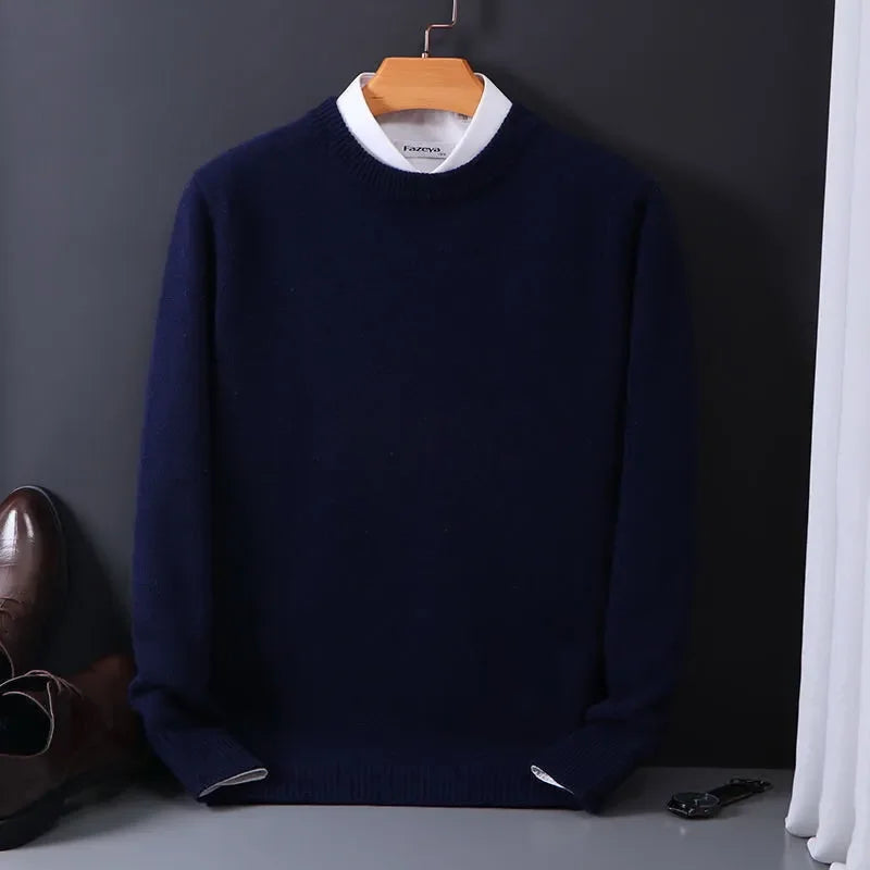 Men's High-End Cashmere Blend Sweater