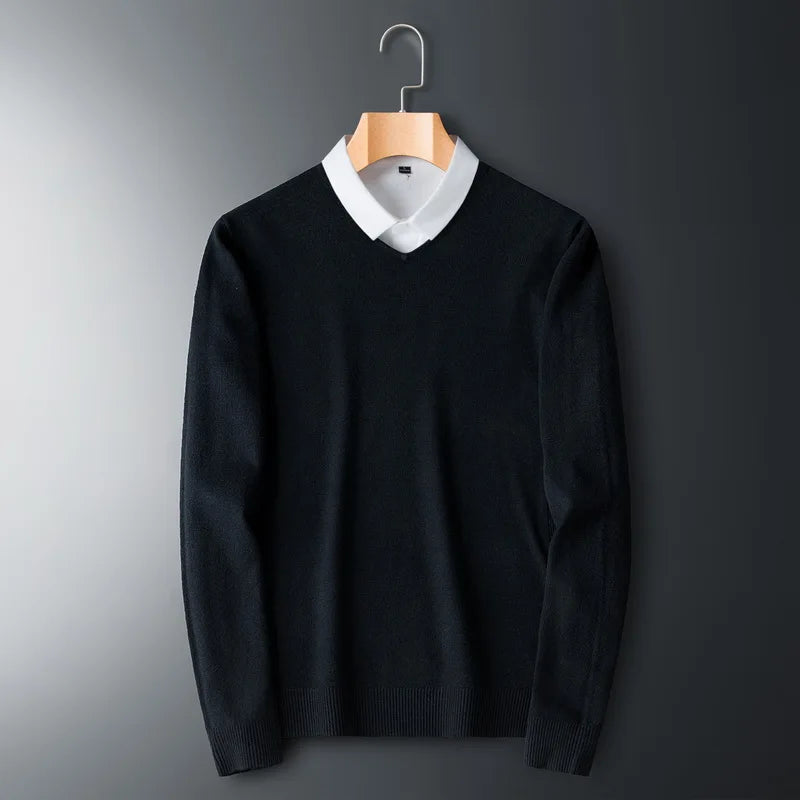 Men's Sweaters V-neck Pullovers Cashmere