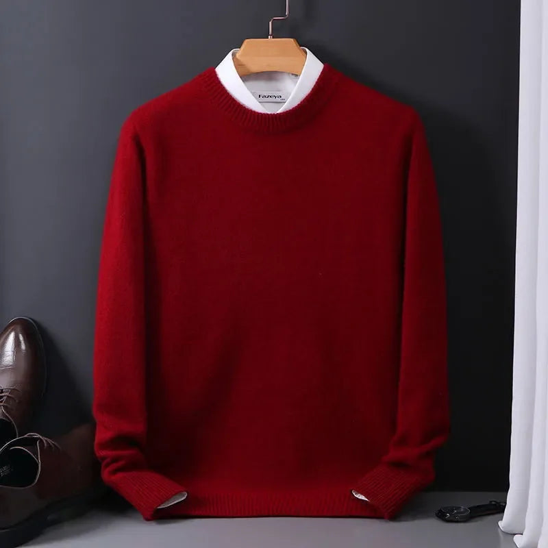 Men's High-End Cashmere Blend Sweater