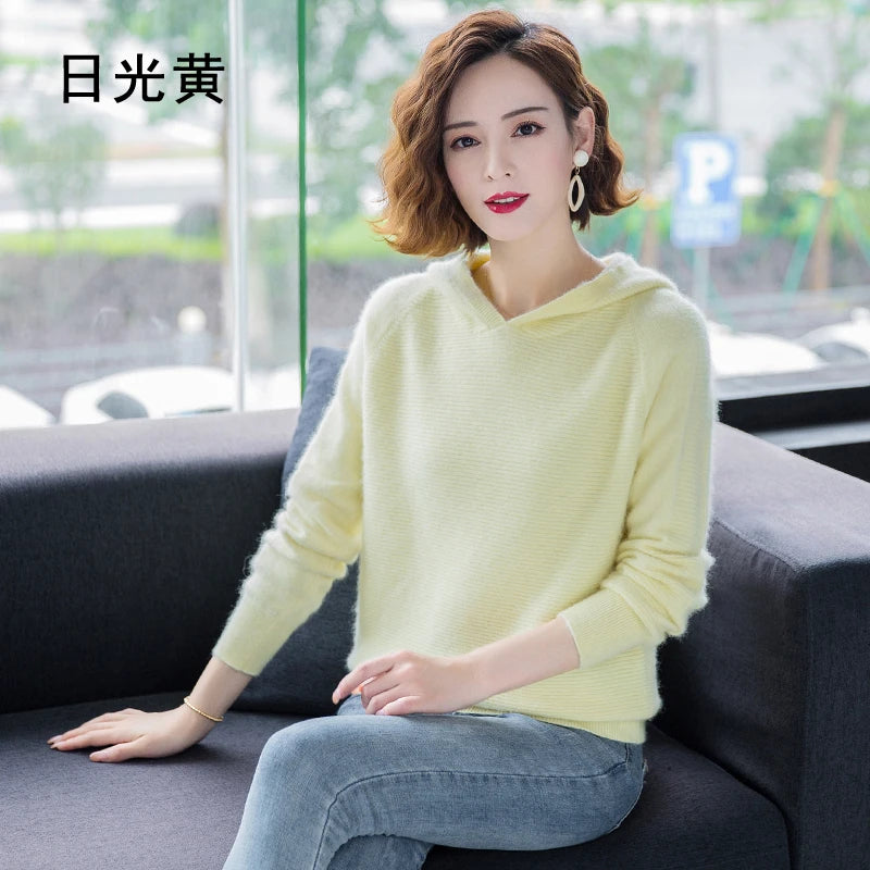 100%Pure Mink Cashmere Ladies Sweater