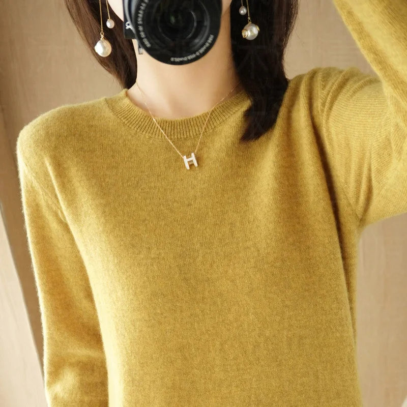 Cashmere Sweater Women's Crew Neck