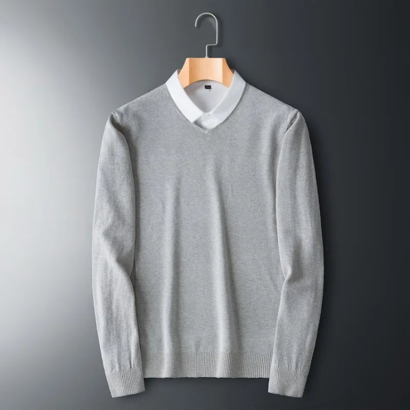 Men's Sweaters V-neck Pullovers Cashmere