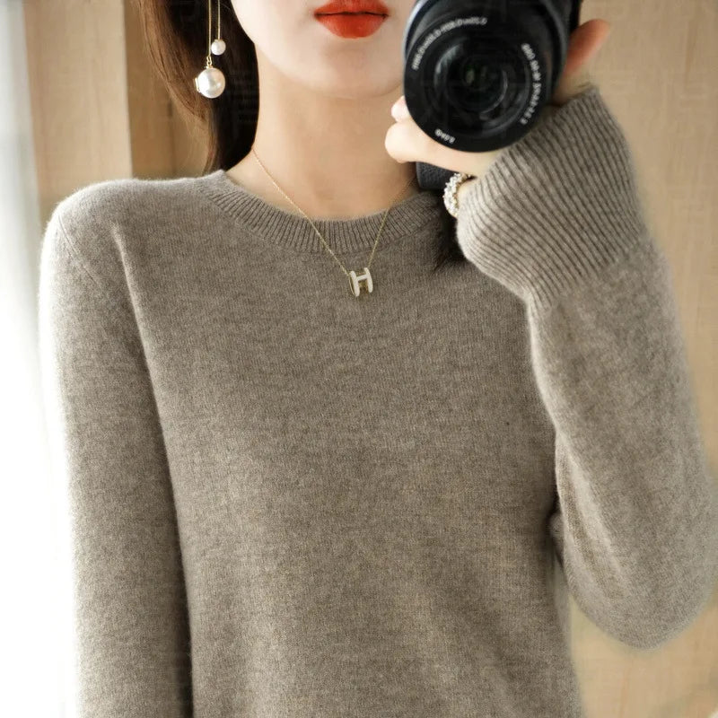 Cashmere Sweater Women's Crew Neck
