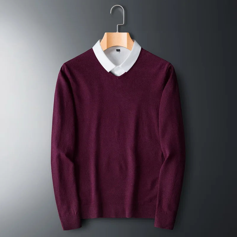 Men's Sweaters V-neck Pullovers Cashmere