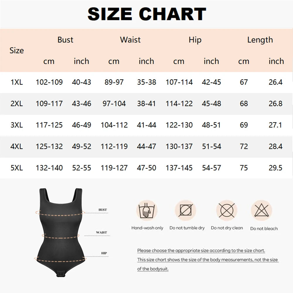 Plus Size Women's Briefs Bodysuit Butt Lifter Wide Shoulder Straps Shapewear Smooth Body Tummy Control Body Shaper XL-5XL New in