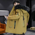 Winter Jacket Men Fur collar Thicken Outerwear Men Parka Coat 2025 High Quality Hooded Fur Lined Thick Warm Parkas