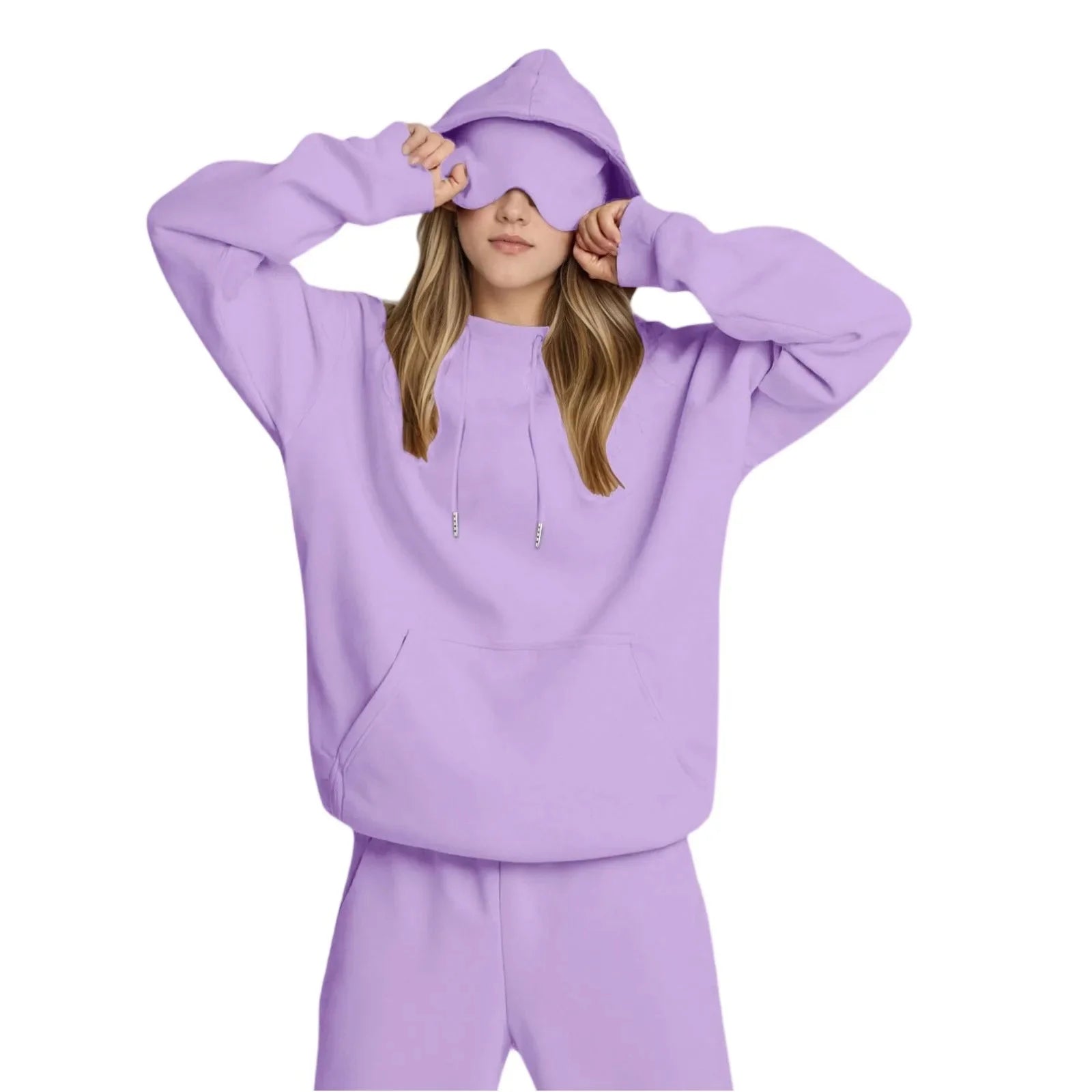 Loose Casual Hoodie Women's Top Cross-Border New Style Polyester Fiber Full Sleeve Length Other Styles No Decoration