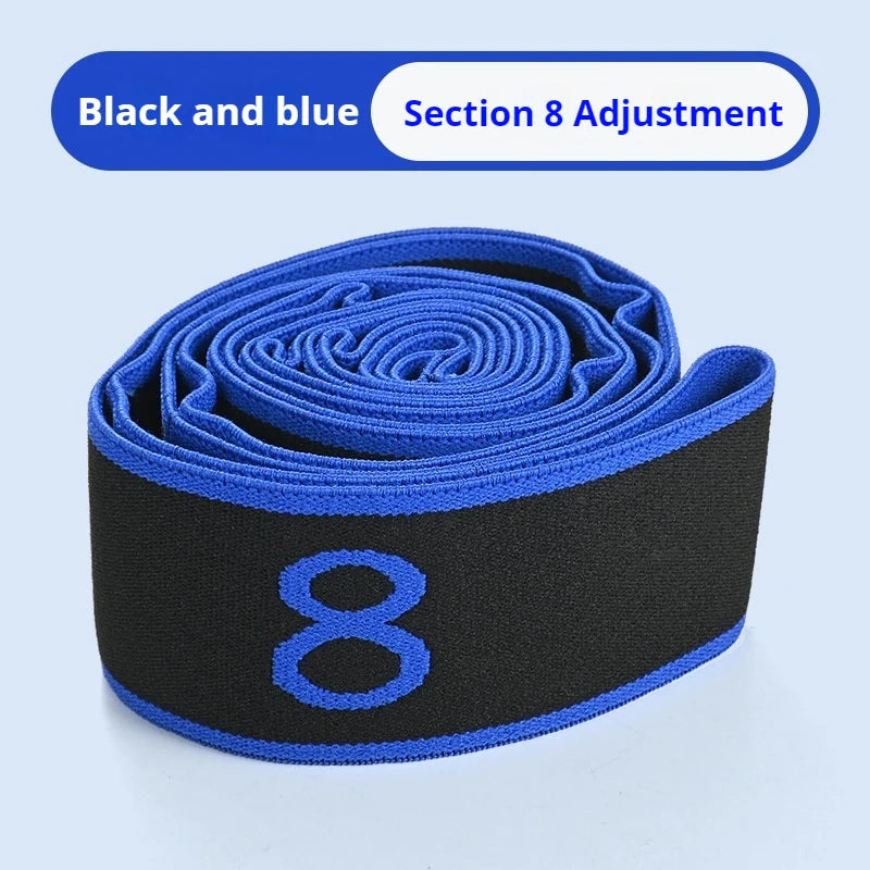 Yoga Resistance Band Subsection Auxiliary Stretching Belt Adult Training Elastic Bands  Pilates Dance Loop Fitness Tension