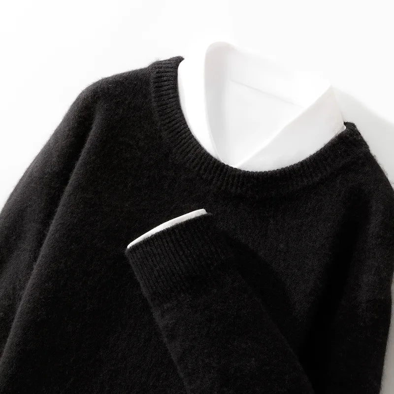 Men's High-End Cashmere Blend Sweater