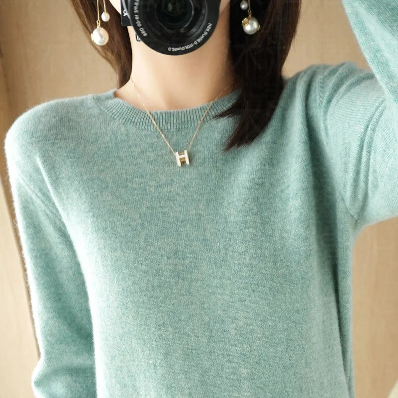 Cashmere Sweater Women's Crew Neck