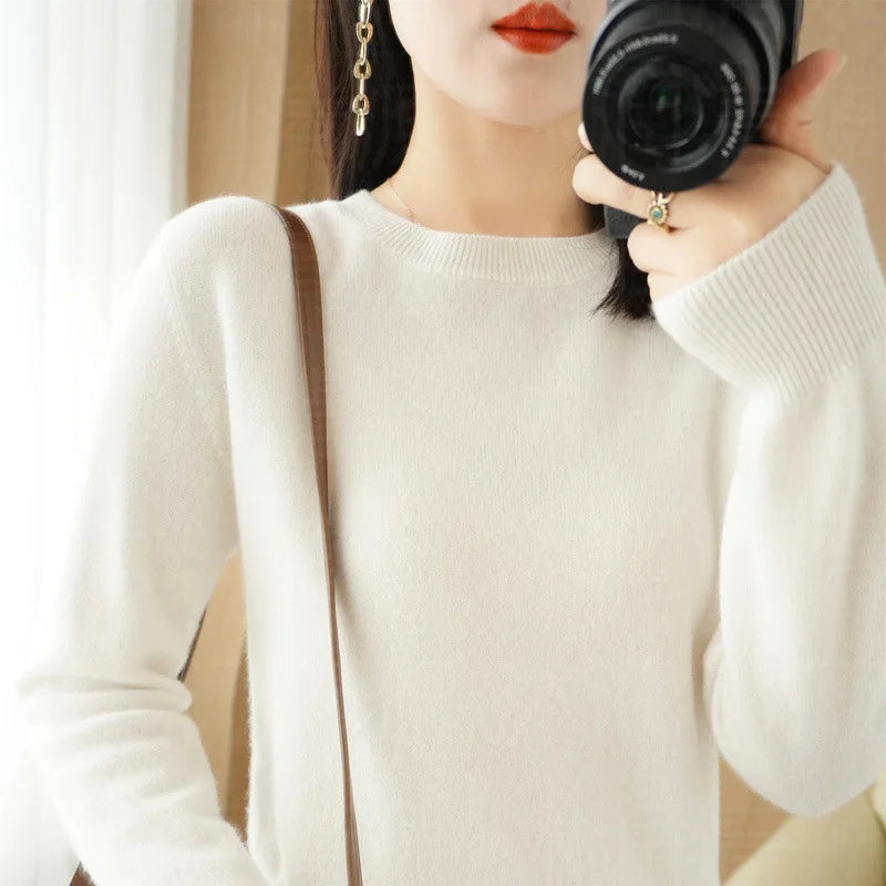 Cashmere Sweater Women's Crew Neck