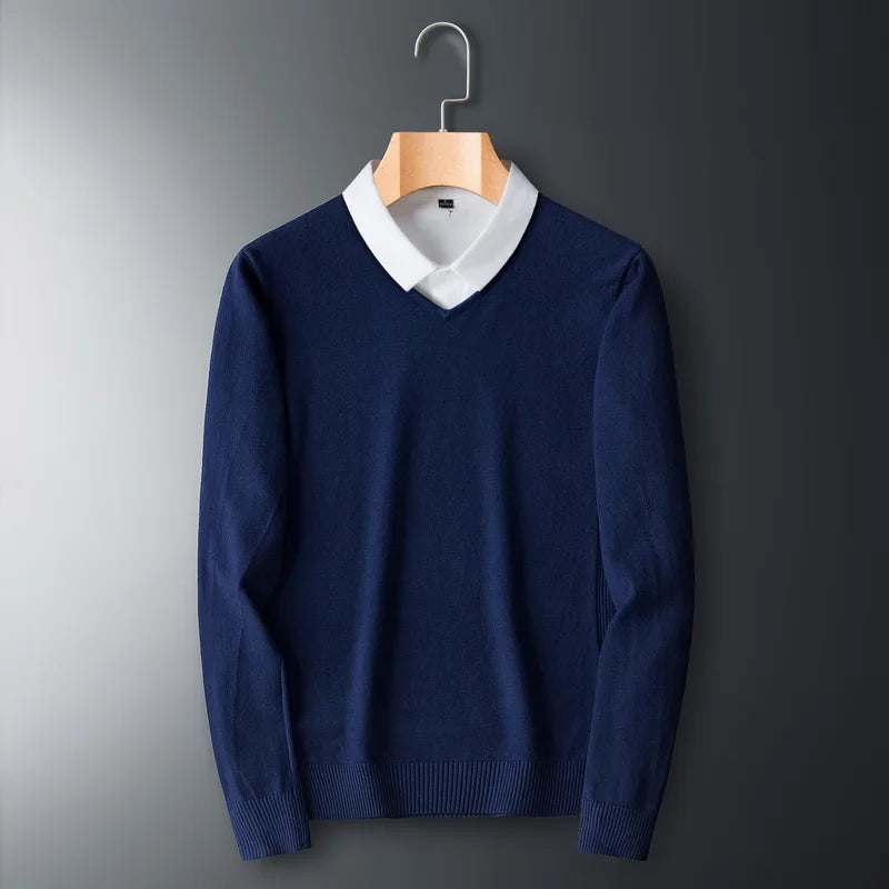 Men's Sweaters V-neck Pullovers Cashmere