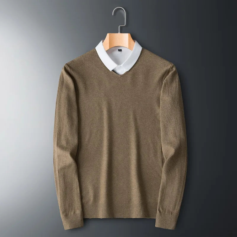 Men's Sweaters V-neck Pullovers Cashmere