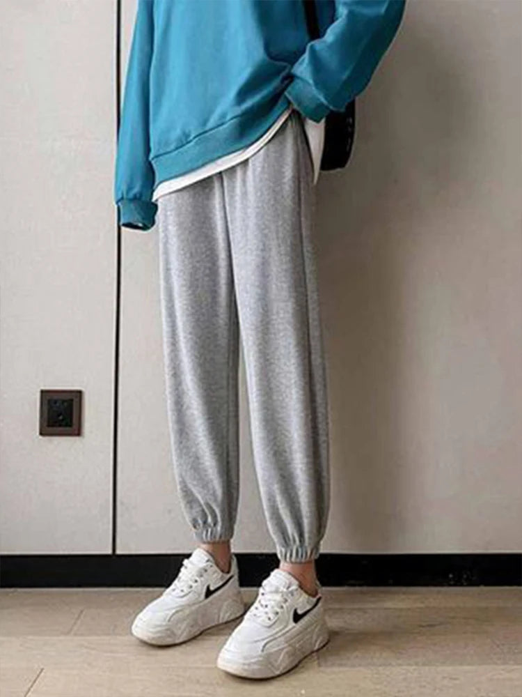 Women jogger Drawstring Fleece Long Thicken Y2K Sweatpants Joggers